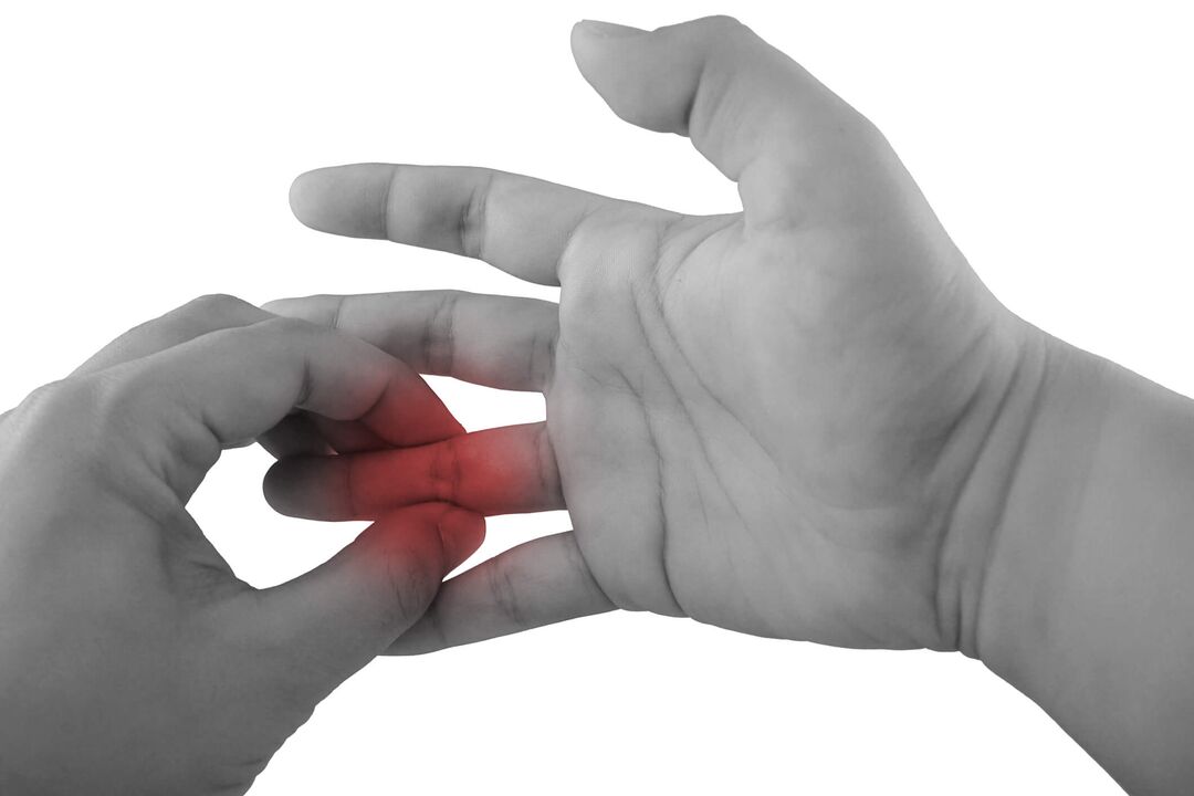 التهاب در مفاصل انگشتان به عنوان علت درد